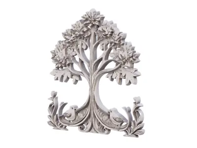 decor set wall panel wall relief mural CNC 43  3D model