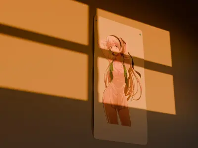 Poster Anime Girl 3D model