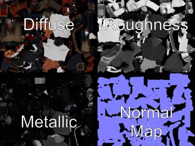 Imperial Samurai Armor model pack Low-poly 3D model