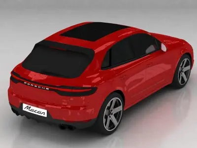 Porsche Macan  2020 3D model