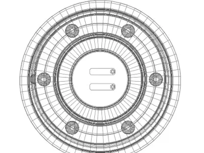 Quick Release Hub- Works Bell Rapfix II Low-poly 3D model