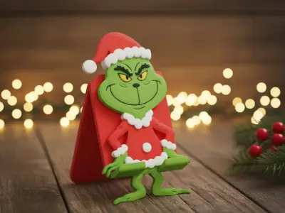 Grinchy Phone Stand 3D print model