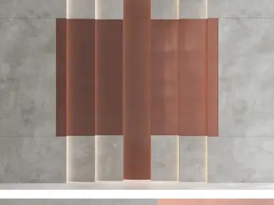 Decorative wall panel set 86 3D model