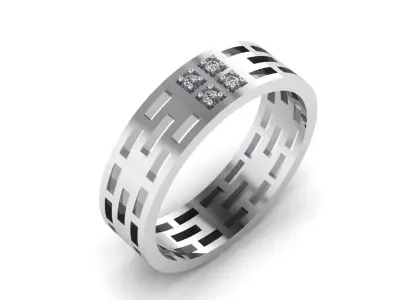 Jewelry Ring 3D print model 29