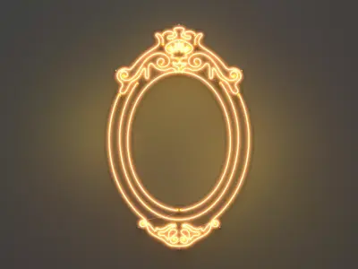 Picture Frame 3 - Neon Sign 3D model