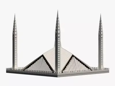 Faisal Mosque 3D model