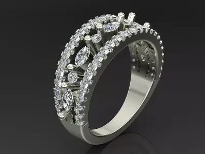 Band Ring 3D print model 118
