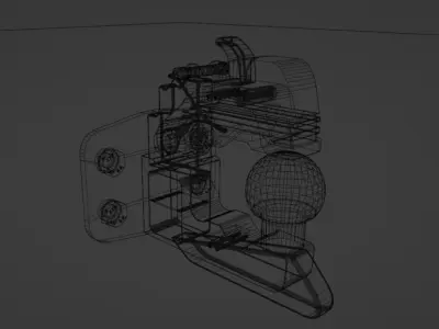 hitch ball 3D model 3D model