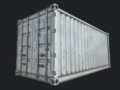 Cargo Container PBR Low-poly 3D model