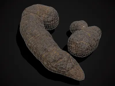 Dog Poop Low-poly 3D model