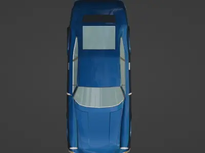 Porsche 911 1967  Low-poly 3D model