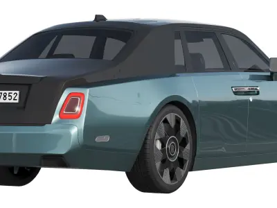 Phantom luxury sedan 3D model