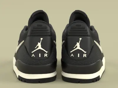 Air Jordan Legacy 312 Low black Phantom Low-poly 3D model