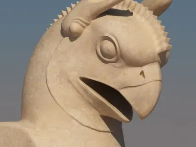 Griffin capital of column 3D model