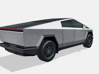 Tesla Cybertruck 2024 Low-poly 3D model