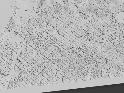 BARCELONA city 3D print model
