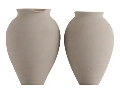 Modern Handcrafted Vases 3D model