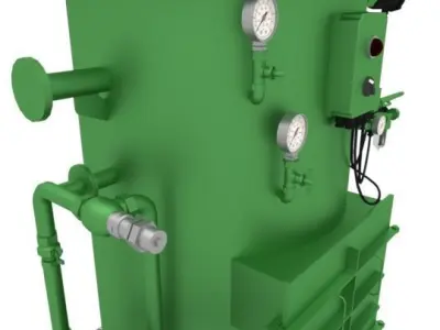 Oily Water Separator Low-poly 3D model