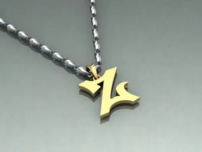 Pendant Z-z1 3D print model