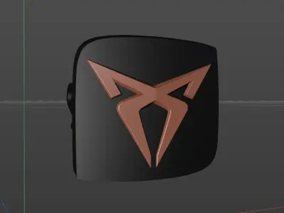 Cupra Emblem und Heckklappengriff Seat Modelle 1P1 5P1 model 3D print model