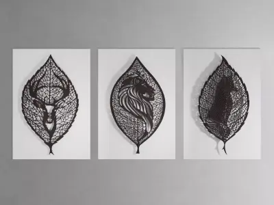 Pano animalLeaf 3D model