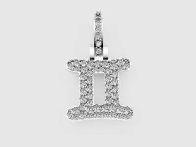 Gemini Pendant 3D print model