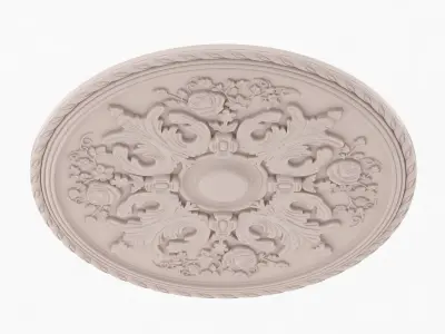 Classic Ceiling Medallion 36 3D model