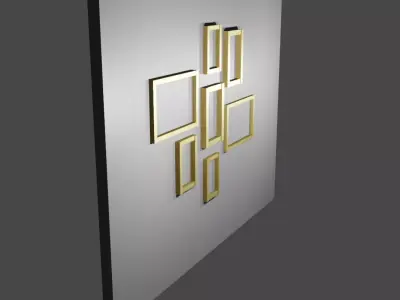 Photo Frame Wall Decoration Free 3D model