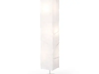 Fabric Shade Floor Lamp 3D model