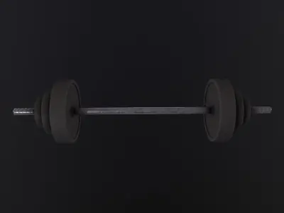 Dumbbell 3D Model Low-poly 3D model