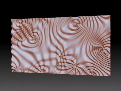 Flow 6369 wavy 3D relief for CNC milling 3D print model