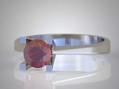 Diamond ring 0347 3D printable model Free 3D print model