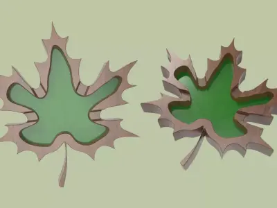 LEAF ASHTRAY Free 3D print model