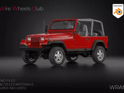 1987 Jeep Wrangler 3D model