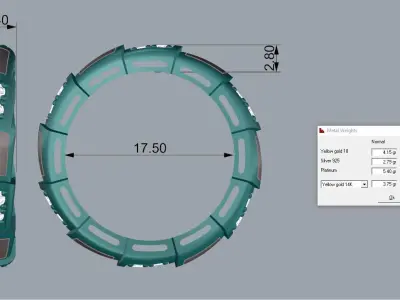Bvlgari Ring serpenti viper 3D print model