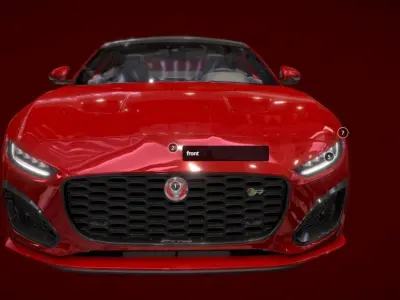 jaguar-f-type high Poly 3D model