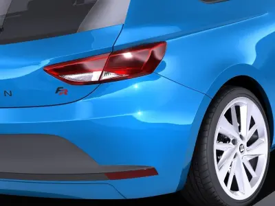 Seat Leon SC 2016 VRAY 3D model