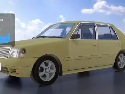 Vintage car 3D model by aaanimod