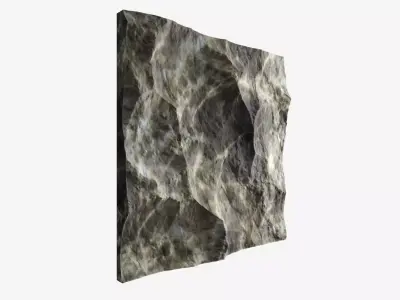 403-RockPanel rock on wall transparent 3D model