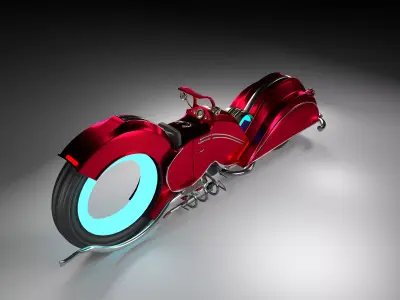 bike model futuristic motorcycle 3D model