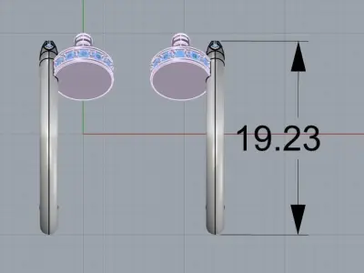 Earring  juste un Clou 3D print model