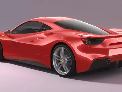 Ferrari 488 2020 3D model