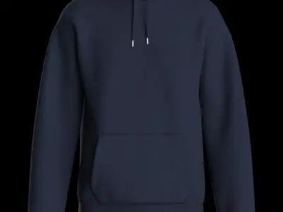 Male hoodie  3D model