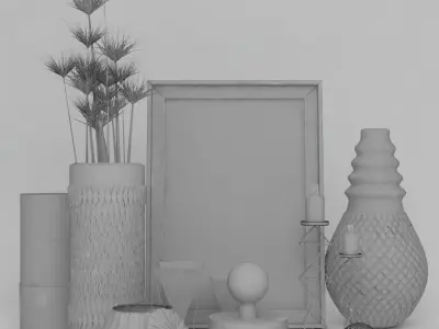 Decorative set 009 3D model