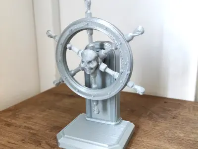 Pirate Ship Wheel - Decorative Spinning Toy 3D print model