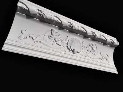 Classic cornice 3D model