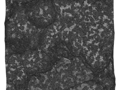 28-RockPanel rock with orange paint 3D model