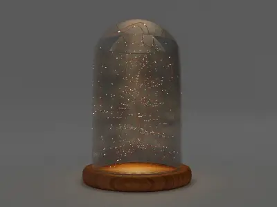 Fairy Lights Jar Low-poly 3D model