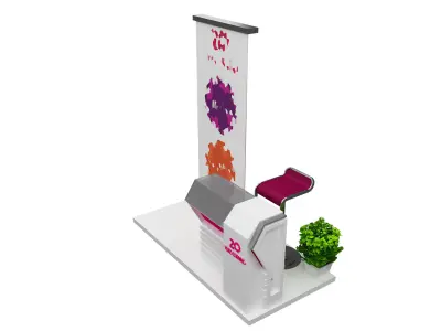 Booth Exhibition Stand a476b 3D model