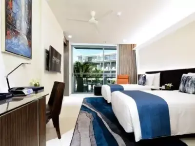  Modern luxury bedroom bed lounge chair combination 3D print model